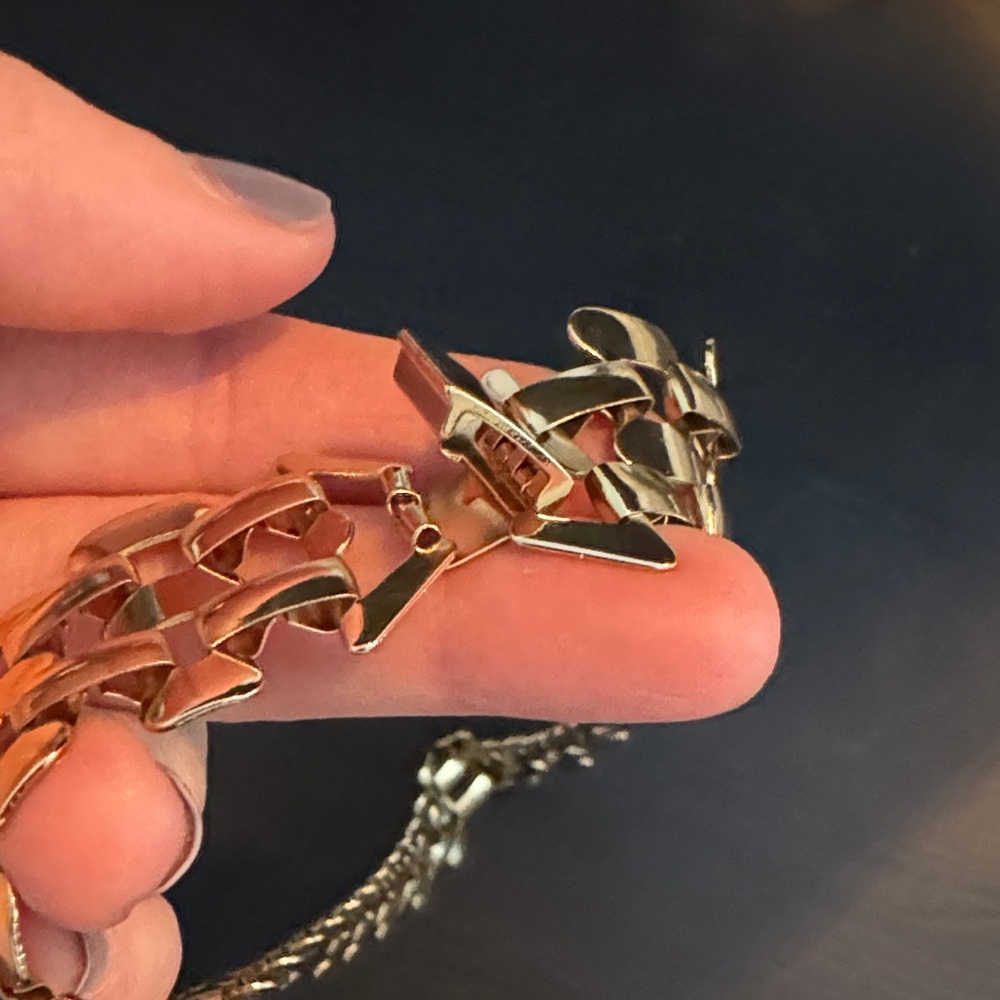 Francesca's Collections Gold Statement Necklace View 3